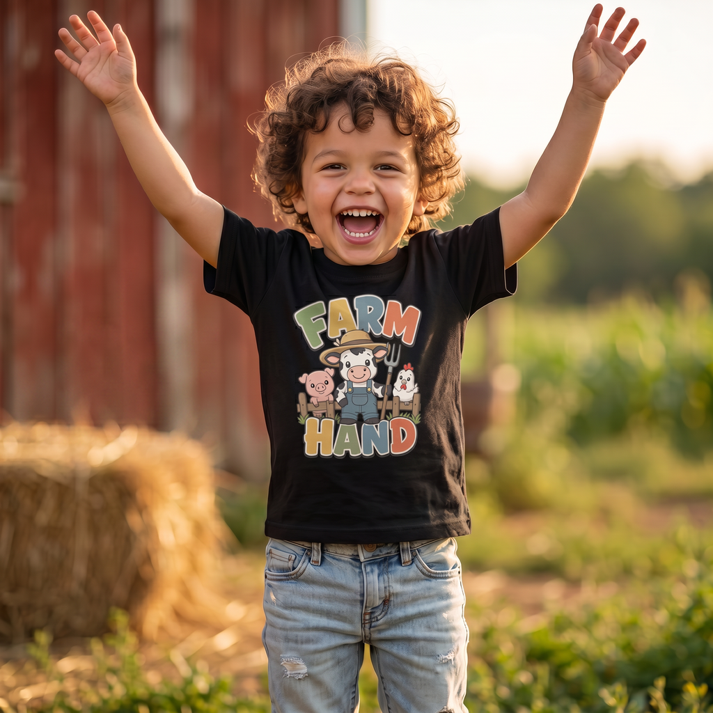 Farm Hand Toddler Short Sleeve Tee (extra soft)